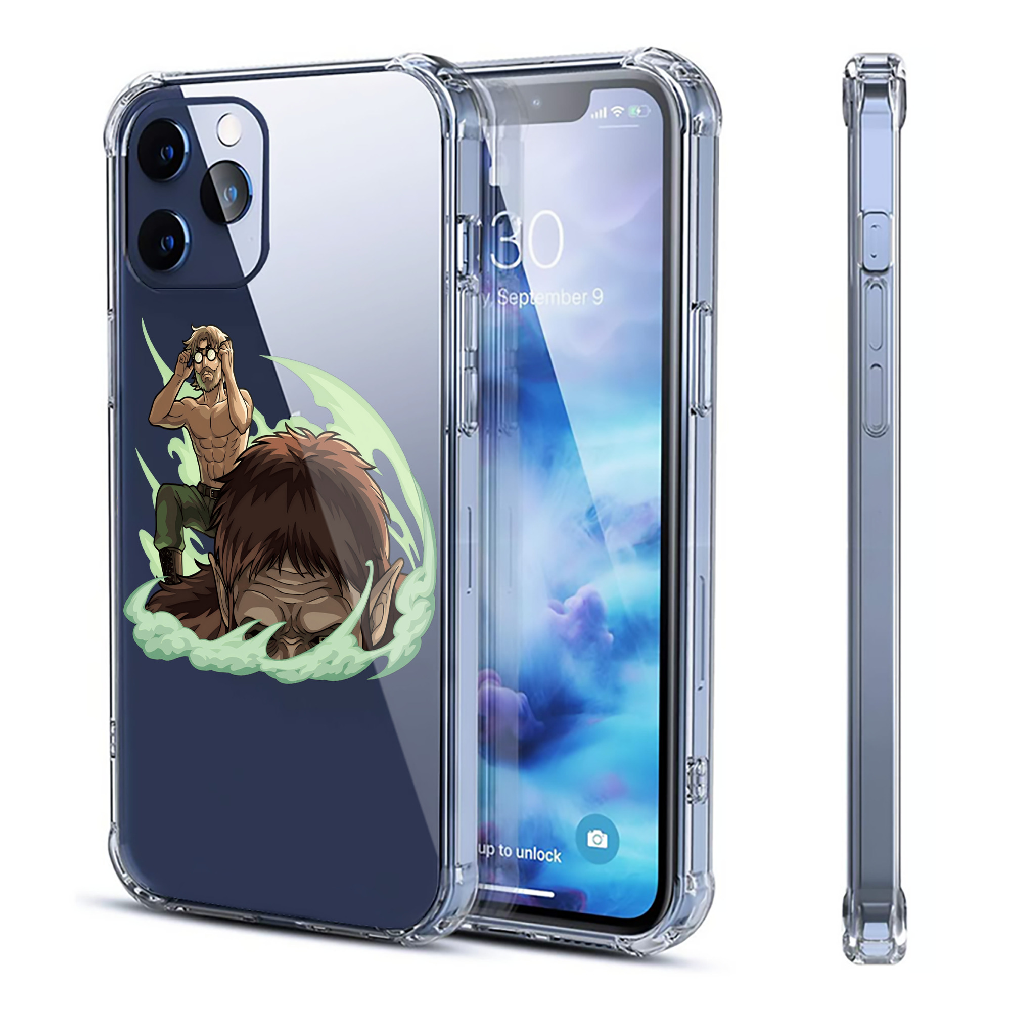 （画像用） 進撃の巨人 Attack on Titan 【iPhone 12シリーズ対応】透明スマホケース（クリアソフトケース）
